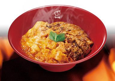 炙り鶏あいがけ親子丼