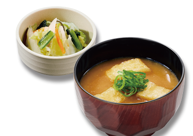 みそ汁＆京風つけもの