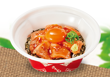 サーモンユッケ丼