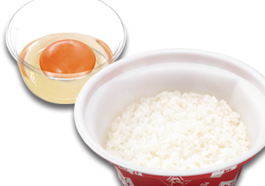 たまかけ鶏からセット
(卵・ごはん並盛・鶏から1個)  