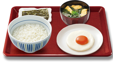 目玉焼き朝食
