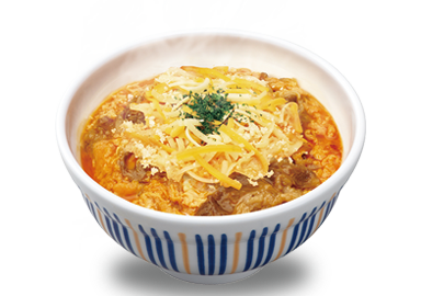 チーズ牛とじ丼