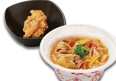 とん汁＆鶏から1個