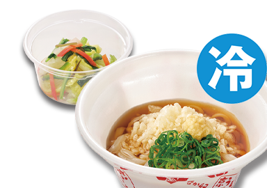 冷小うどん＆京風つけもの