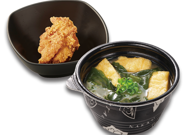 みそ汁＆鶏から1個