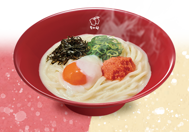 温たま明太クリームうどん