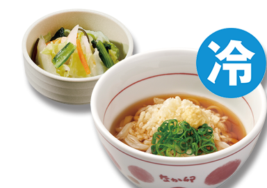 冷小うどん＆京風つけもの
