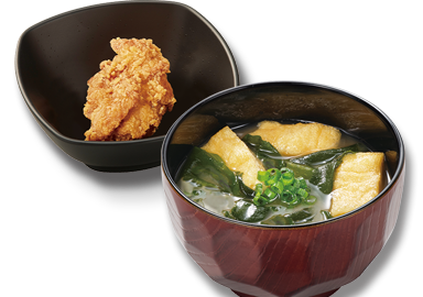 みそ汁＆鶏から1個