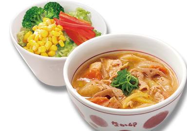 とん汁＆彩り野菜サラダ