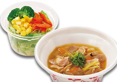 とん汁＆彩り野菜サラダ(ゴマ)