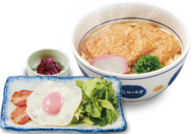 きつねうどん
ベーコンエッグ