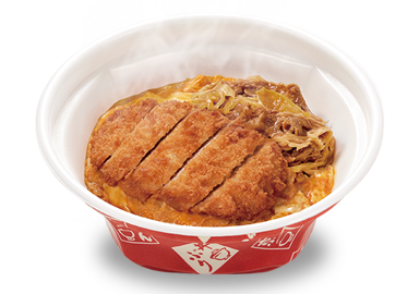 牛あいがけカツ丼
