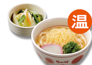 温小うどん＆京風つけもの
