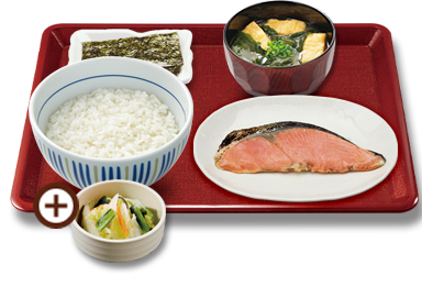 銀鮭朝食